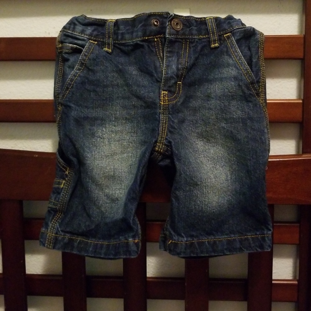 Denim carpenters shorts by: Oshkosh